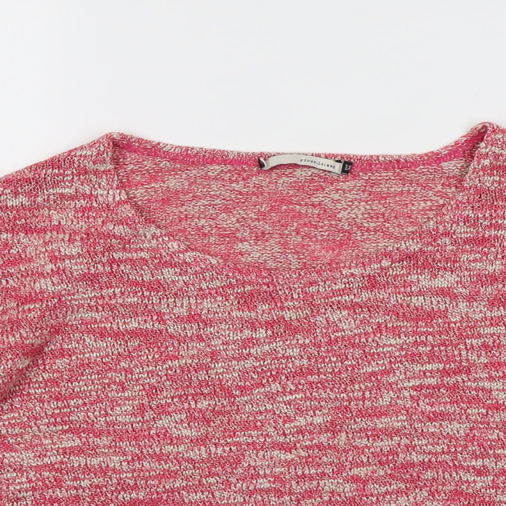 Womens UK Size 10 River Island Pink Pullover Jumper