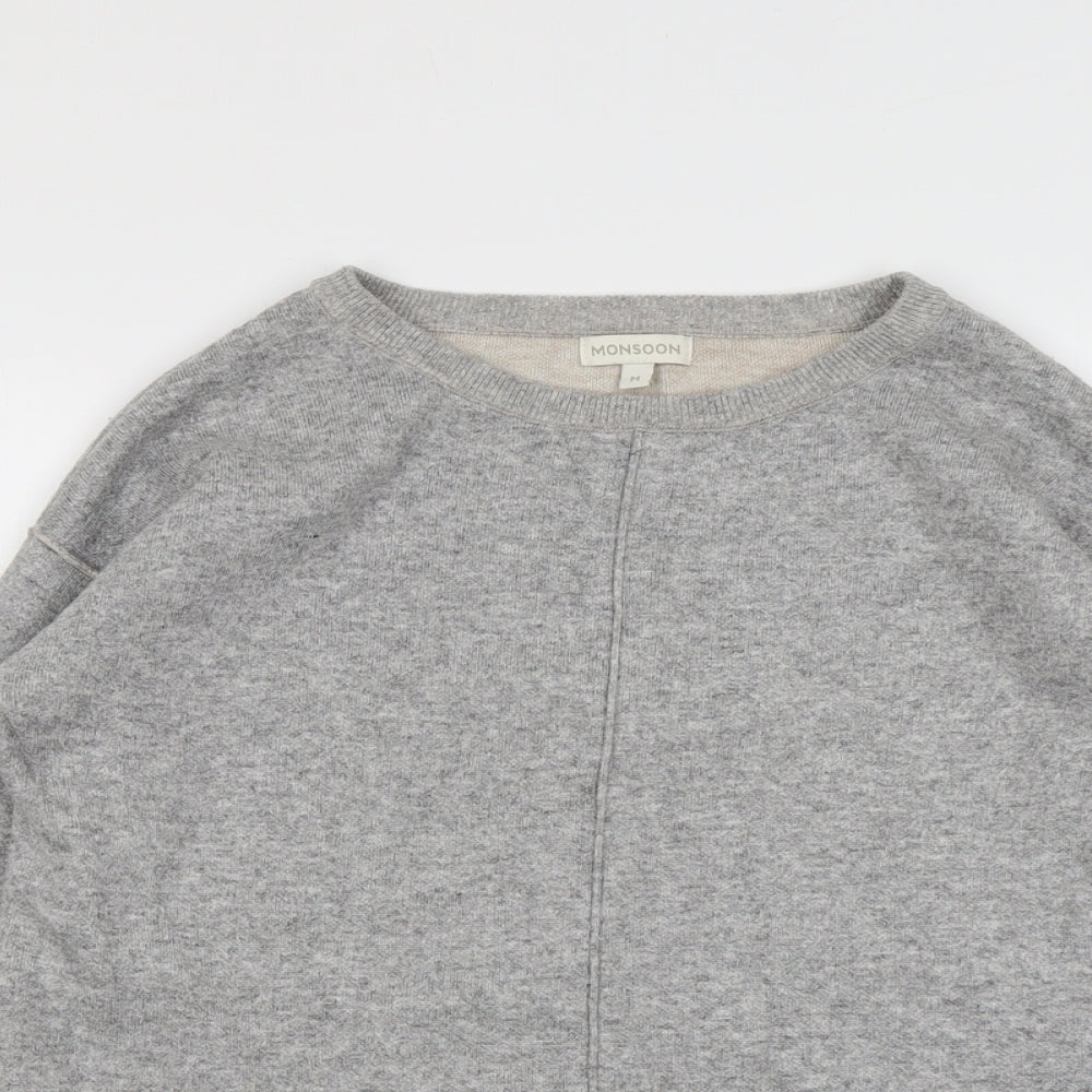 Womens UK Size M Monsoon Grey Pullover Jumper