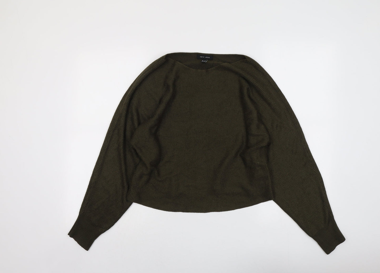 Womens UK Size M New Look Green Pullover Jumper