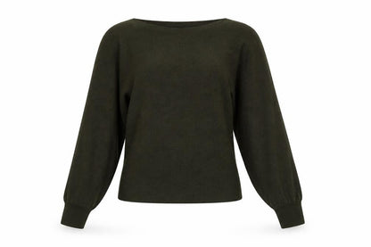 Womens UK Size M New Look Green Pullover Jumper