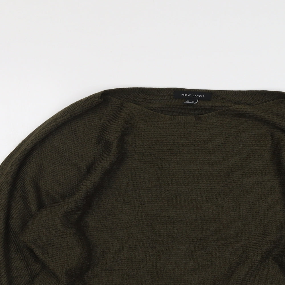 Womens UK Size M New Look Green Pullover Jumper