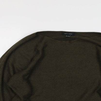 Womens UK Size M New Look Green Pullover Jumper