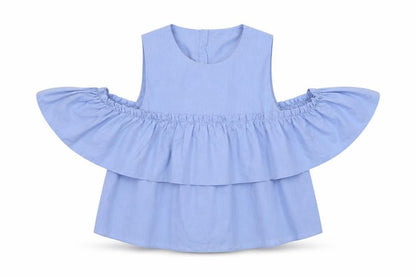 Womens UK Size XS Zara Blue Basic Blouse