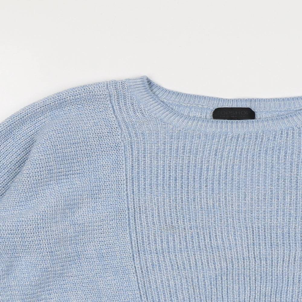 Womens UK Size 12 Topshop Blue Pullover Jumper
