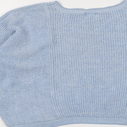 Womens UK Size 12 Topshop Blue Pullover Jumper