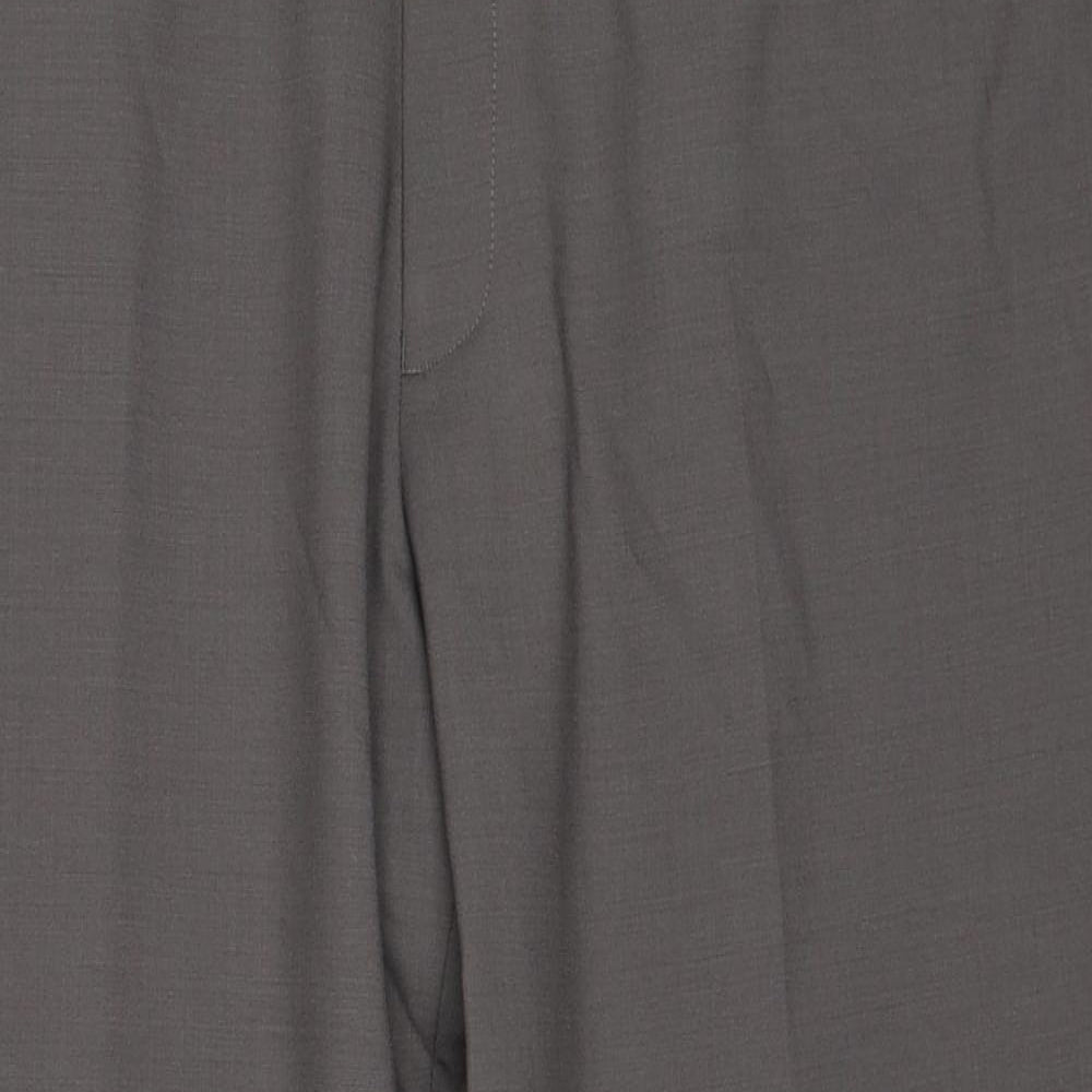 Skopes Mens Brown Wool Chino Trousers Size 42 in Regular Zip