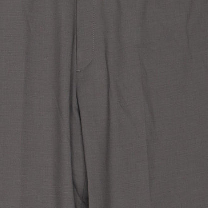 Skopes Mens Brown Wool Chino Trousers Size 42 in Regular Zip