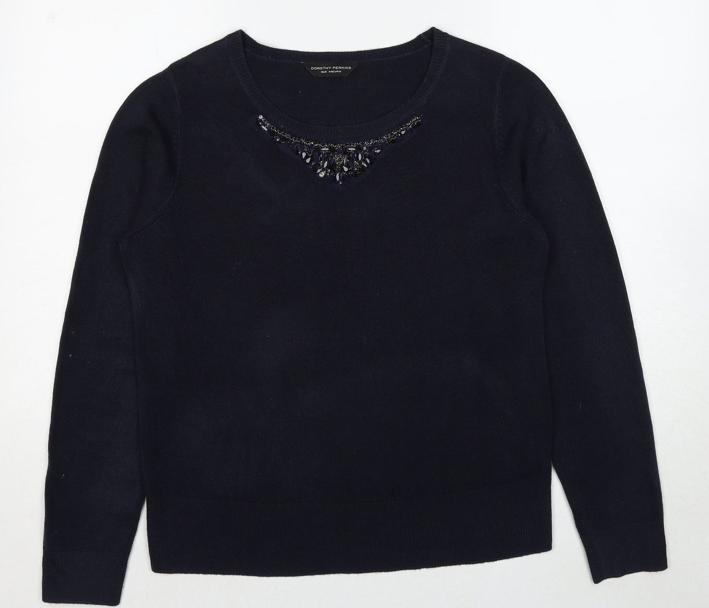 Womens UK Size 14 Dorothy Perkins Blue Pullover Jumper