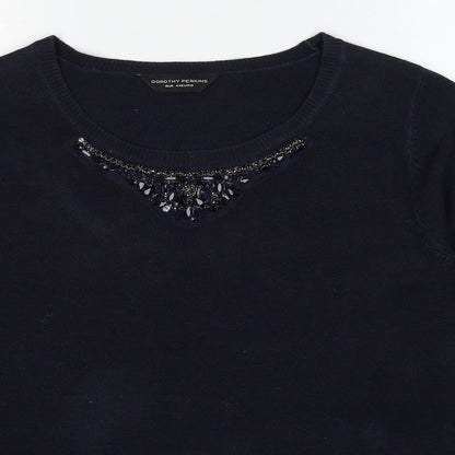 Womens UK Size 14 Dorothy Perkins Blue Pullover Jumper