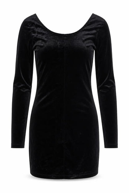 Divided by H&M Womens Black Polyester Shift Size 8 Round Neck Zip