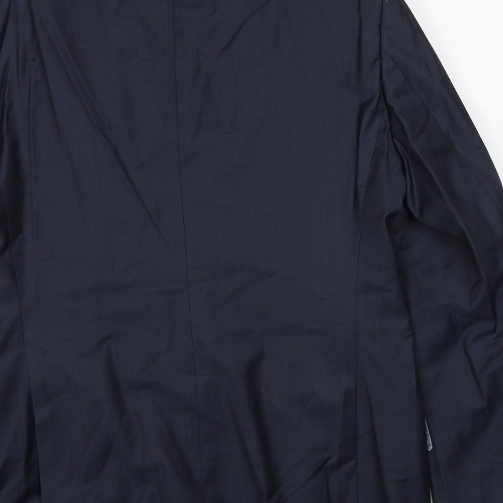 Autograph Mens Blue Wool Jacket Suit Jacket Size 40 Regular