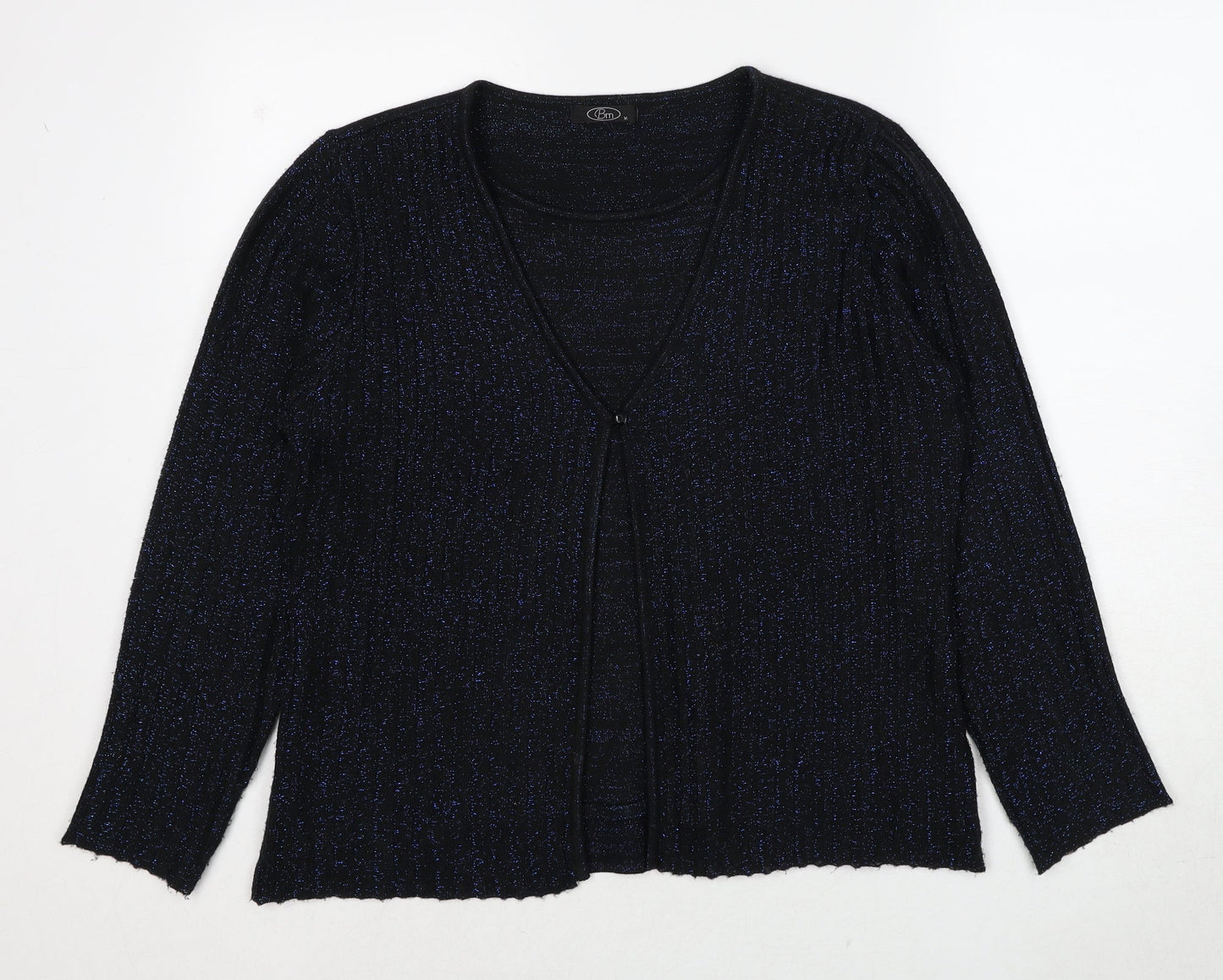Womens UK Size M Bonmarché Black Cardigan Jumper