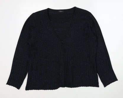 Womens UK Size M Bonmarché Black Cardigan Jumper