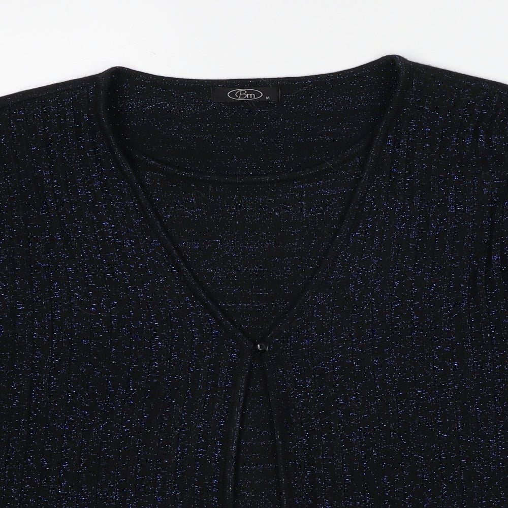 Womens UK Size M Bonmarché Black Cardigan Jumper