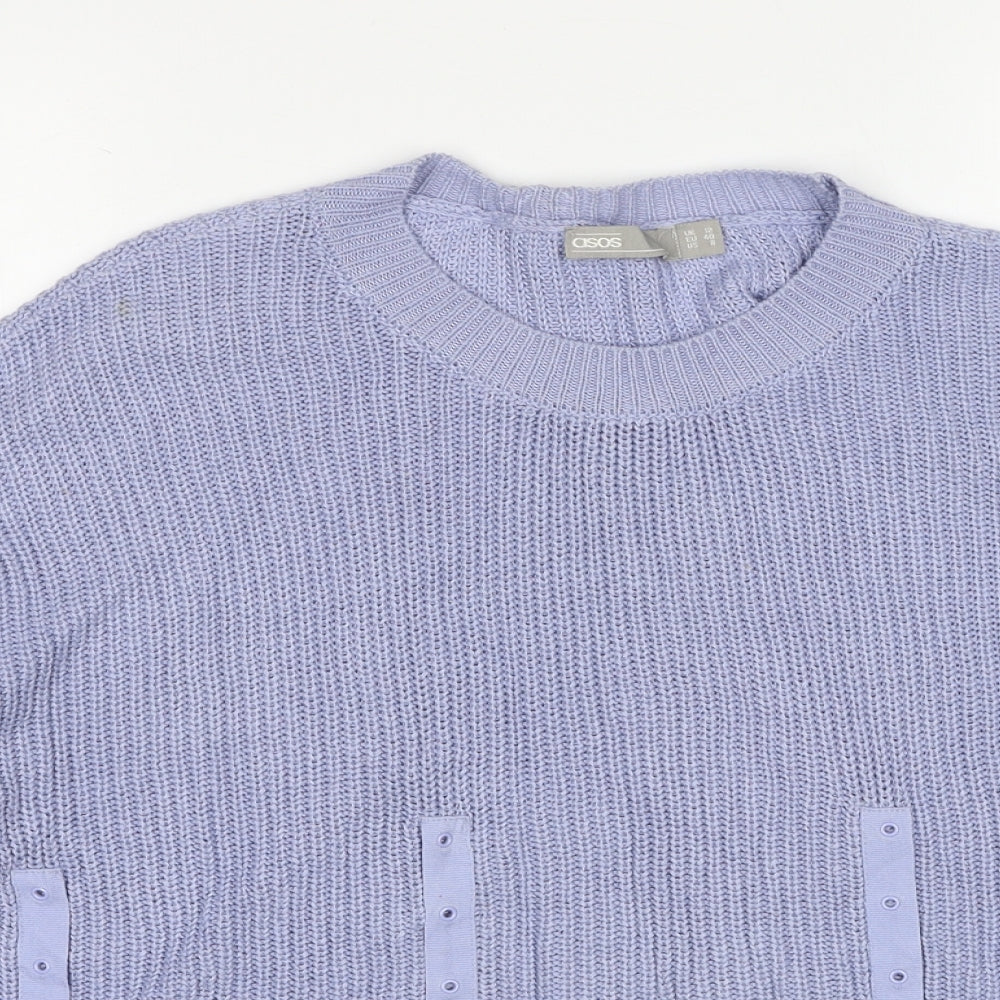 Womens UK Size 12 ASOS Blue Pullover Jumper
