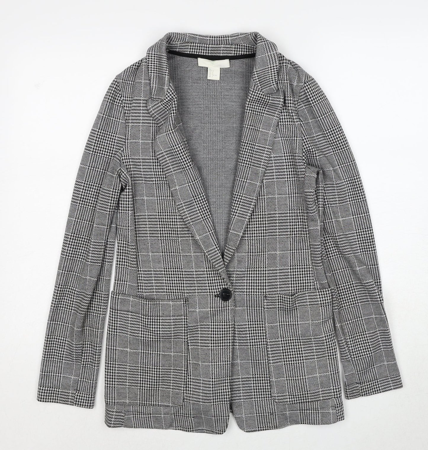Womens UK Size 4 H&M Black Jacket