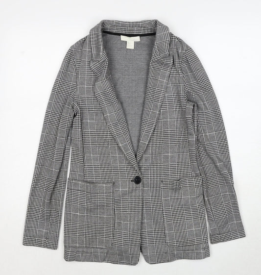 Womens UK Size 4 H&M Black Jacket