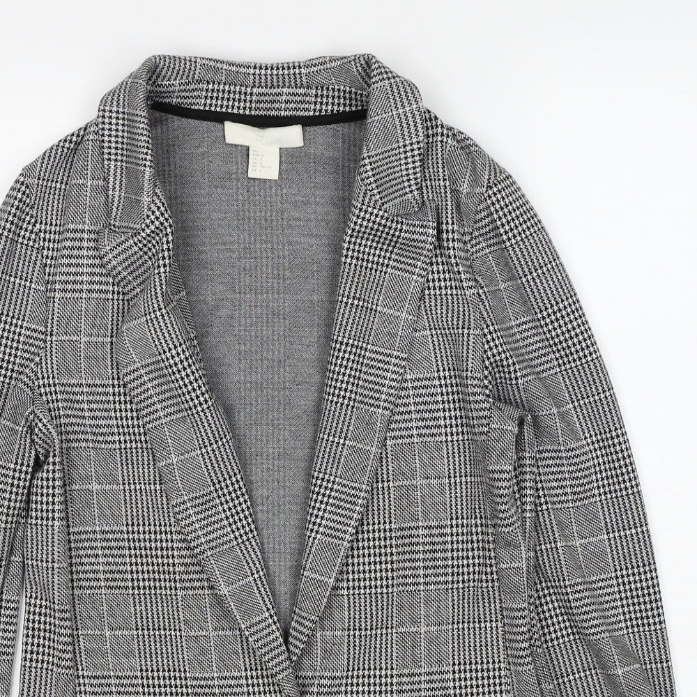 Womens UK Size 4 H&M Black Jacket