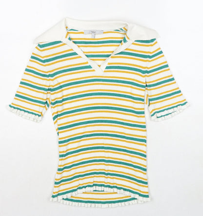 Womens UK Size S NEXT Multicoloured Pullover Jumper