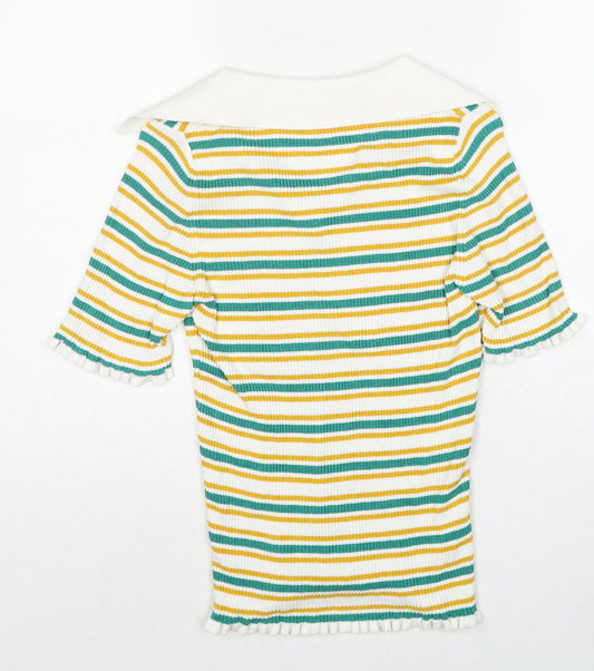 Womens UK Size S NEXT Multicoloured Pullover Jumper