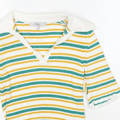 Womens UK Size S NEXT Multicoloured Pullover Jumper