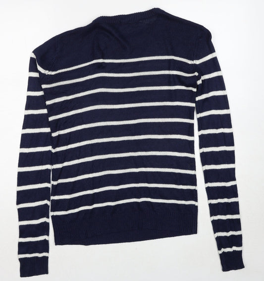 Womens UK Size 10 Brave Soul Blue Pullover Jumper