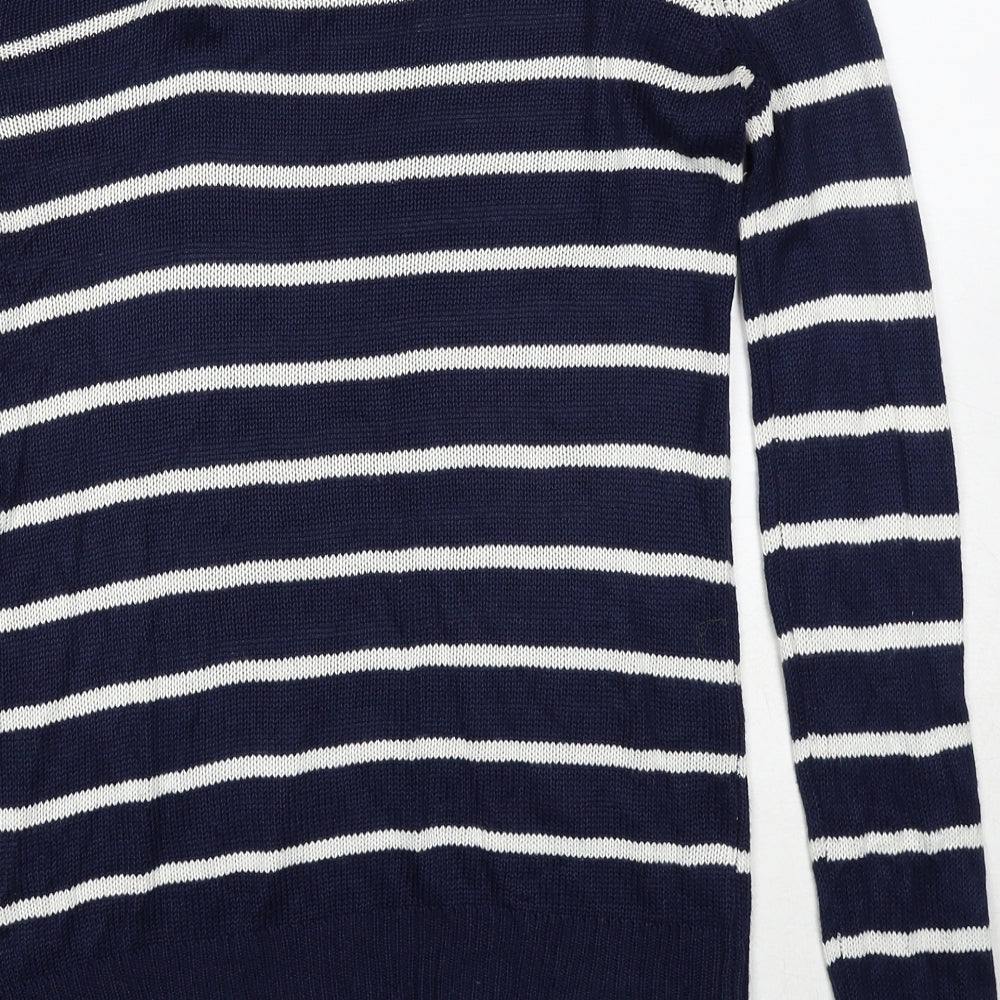 Womens UK Size 10 Brave Soul Blue Pullover Jumper
