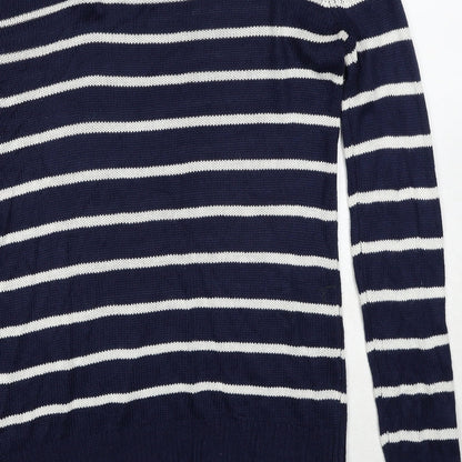 Womens UK Size 10 Brave Soul Blue Pullover Jumper
