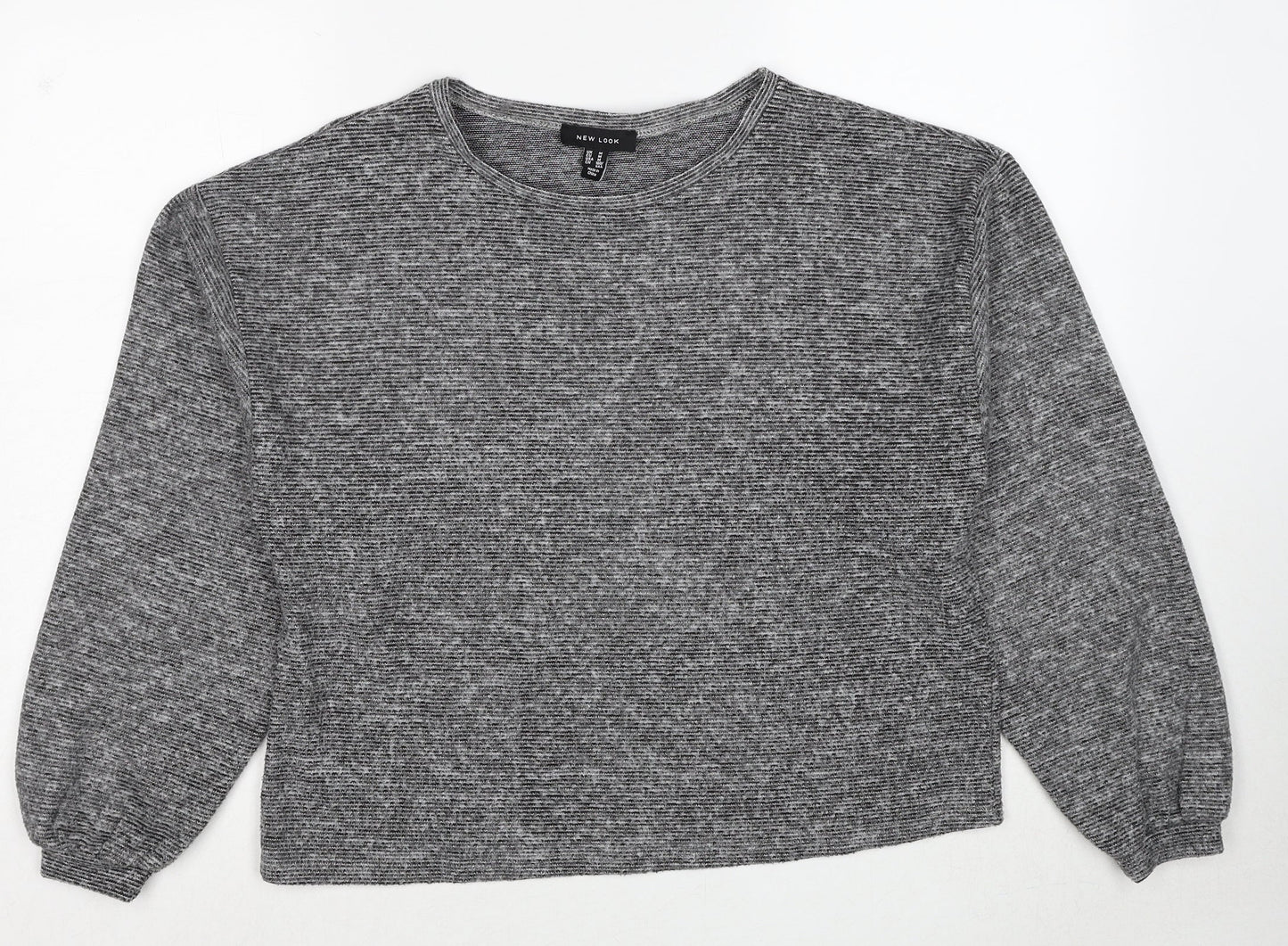 Womens UK Size M New Look Grey Pullover Jumper