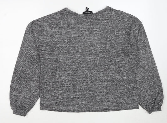 Womens UK Size M New Look Grey Pullover Jumper