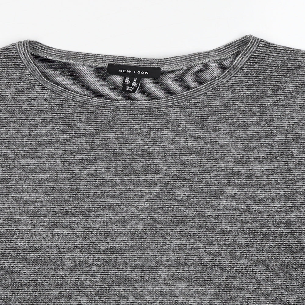 Womens UK Size M New Look Grey Pullover Jumper