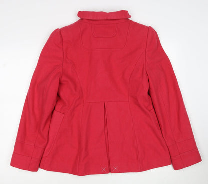 Red Herring Womens Pink Jacket Size 12 Button