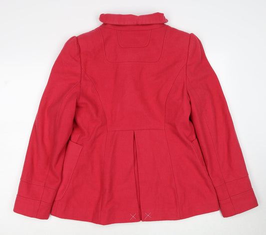 Red Herring Womens Pink Jacket Size 12 Button