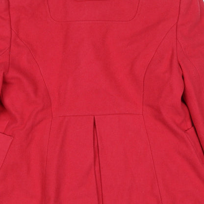 Red Herring Womens Pink Jacket Size 12 Button