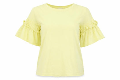 Womens UK Size S H&M Yellow Basic T-Shirt