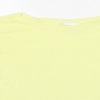 Womens UK Size S H&M Yellow Basic T-Shirt