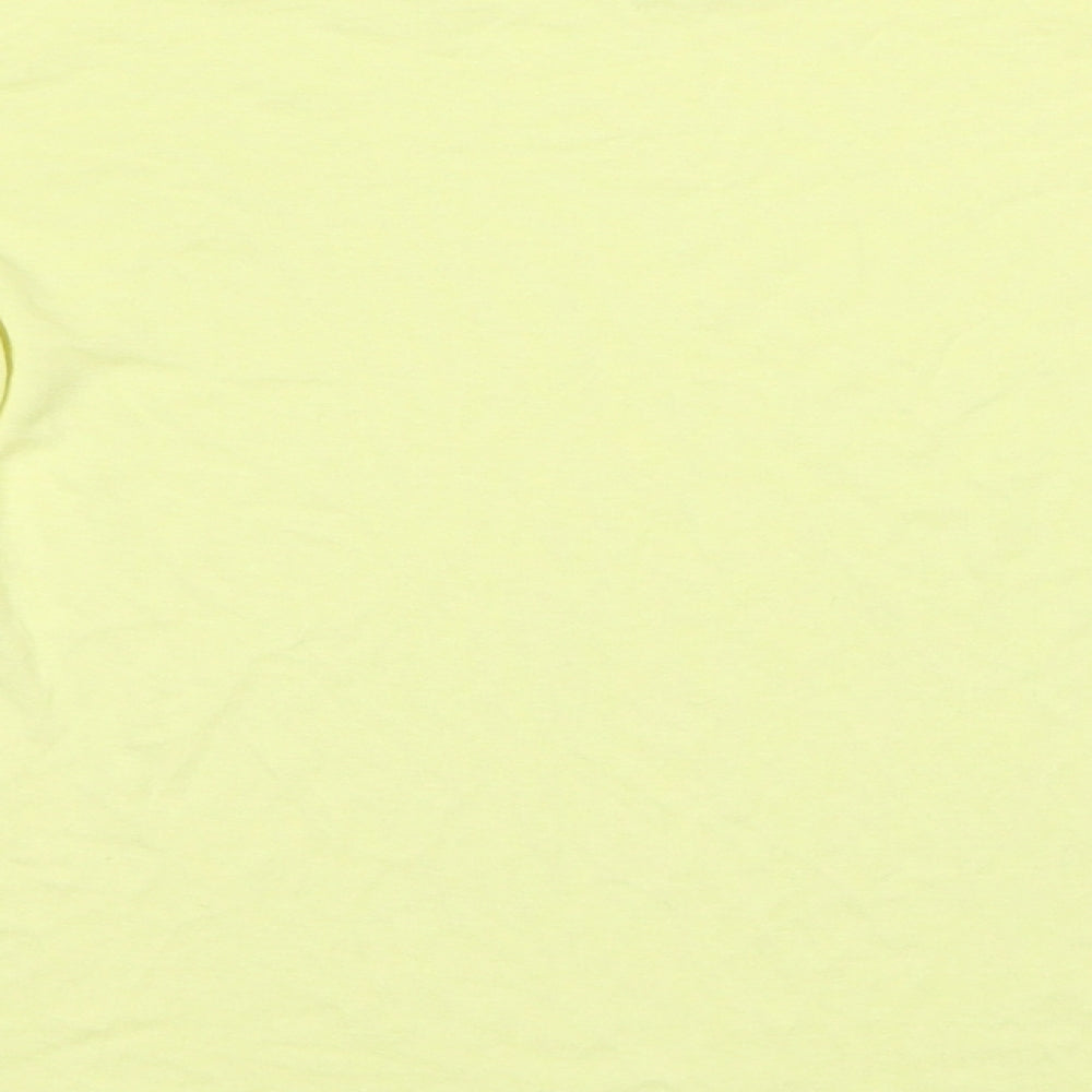 Womens UK Size S H&M Yellow Basic T-Shirt