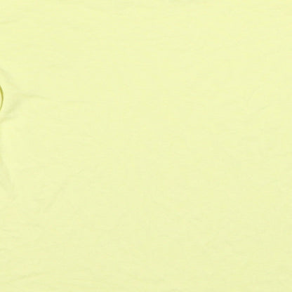 Womens UK Size S H&M Yellow Basic T-Shirt
