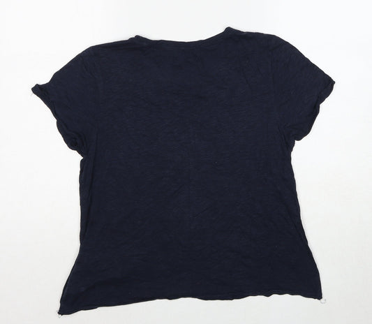 Womens UK Size M Hollister Blue Basic Blouse