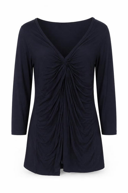 Womens UK Size S Soaked in Luxury Blue Basic Blouse