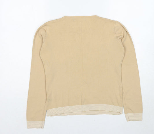 Womens UK Size S Debbie Morgan Beige Pullover Jumper