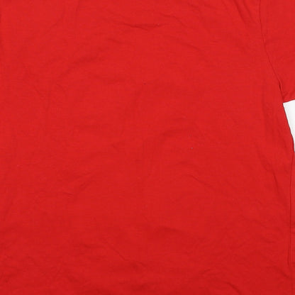 Rankin Mens Red Cotton T-Shirt Size XS Crew Neck - Comic Relief