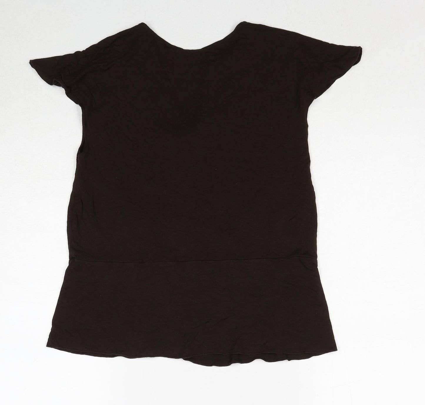Womens UK Size L Merona Brown Basic T-Shirt