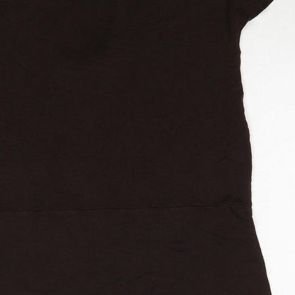 Womens UK Size L Merona Brown Basic T-Shirt