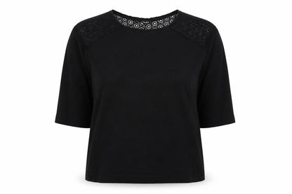 Womens UK Size 14 Belle Vere Black Basic Blouse