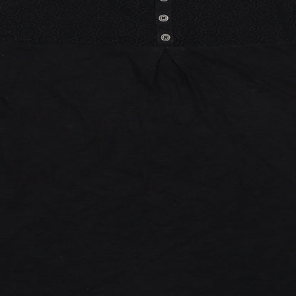 Womens UK Size 14 Belle Vere Black Basic Blouse