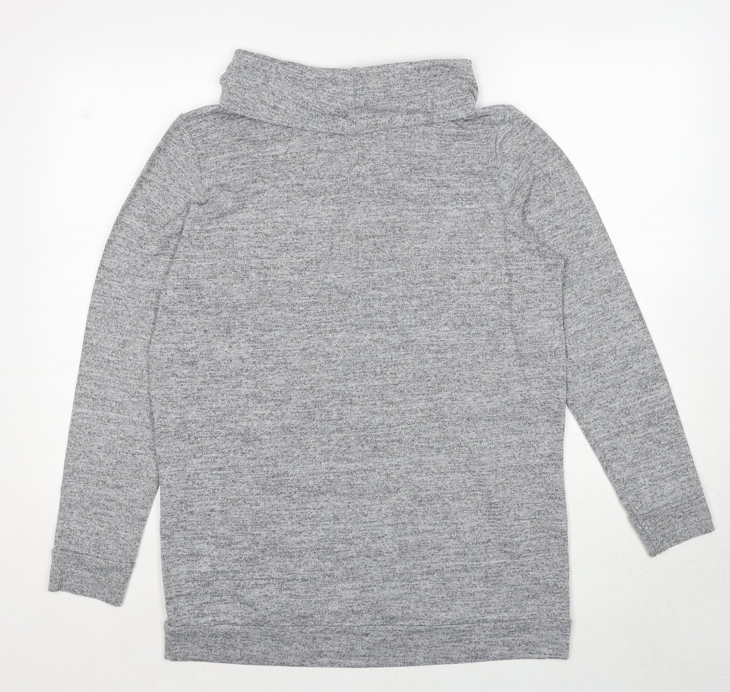 Luxe Womens Grey Polyester Pullover Sweatshirt Size M Pullover