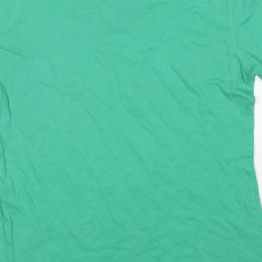 Lorna Jane Womens Green Cotton Basic T-Shirt Size XS Crew Neck - Slogan
