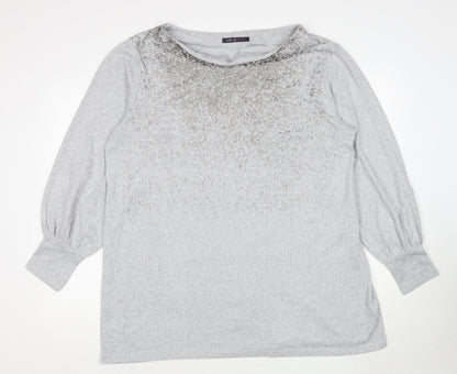 Womens UK Size 20 Marks and Spencer Grey Pullover Jumper