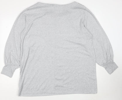 Womens UK Size 20 Marks and Spencer Grey Pullover Jumper
